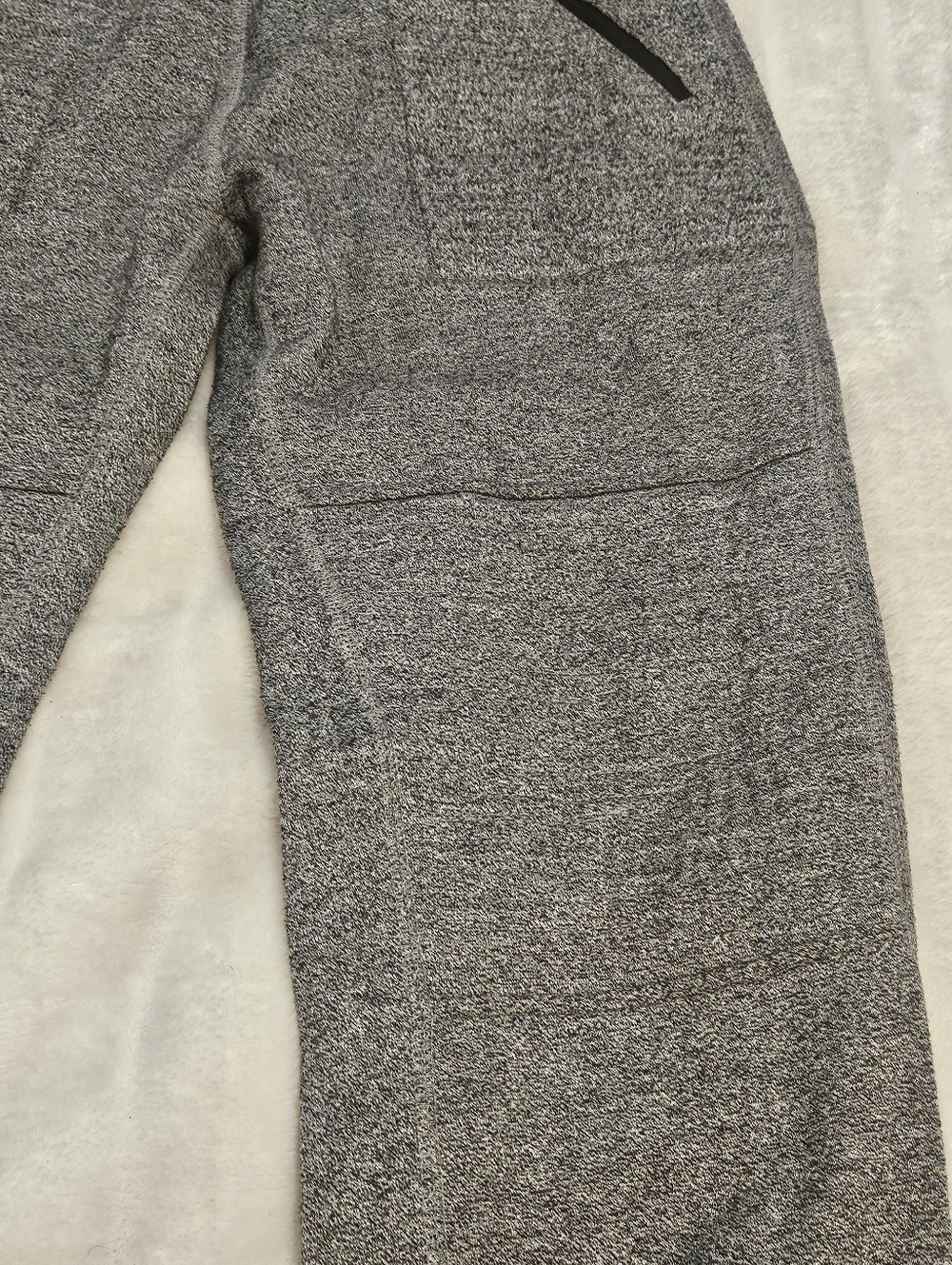 Amnesia Heathered Gray Slim Jogger Sweatpants with Zippered Pockets - Picture 5 of 16
